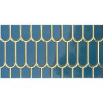 BLUE METALLIC SCALES DECOR 30/60