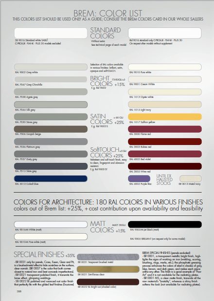 Tabella Colori